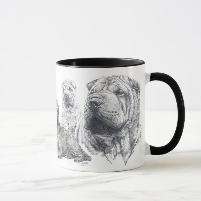 Taza Shar Pei chino (Derecha)
