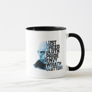 Taza ¡SHAZAM!   Gráfico de Dr. Sivana Seven Morly Sins