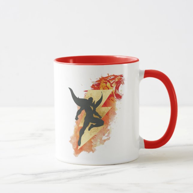 Taza ¡SHAZAM! | Shazam Tiger & Lightning Graphic (Derecha)