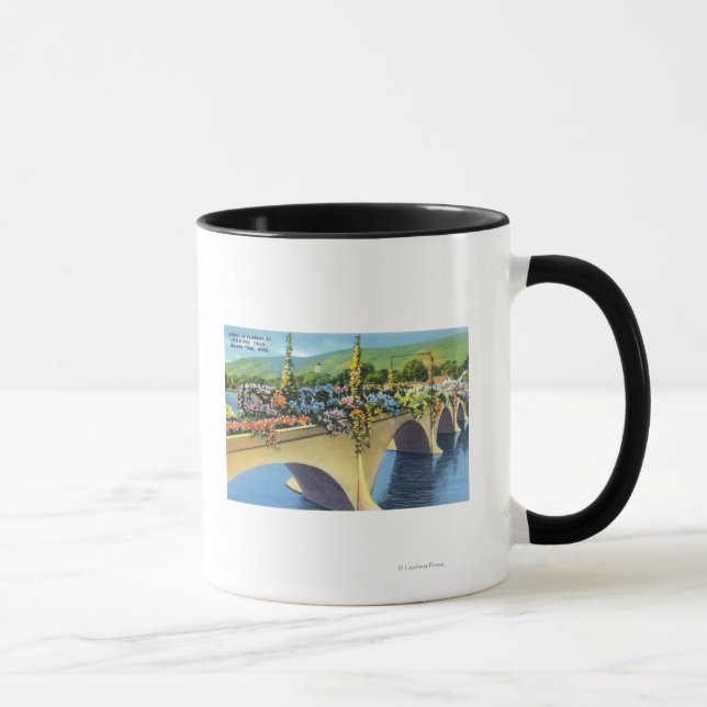 Taza Shelburne Falls Puente de flores (Derecha)