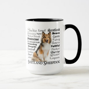 Taza Sheltie Traits Mug