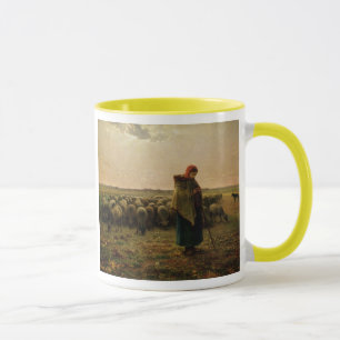 Taza Shepherdess con su multitud, 1863