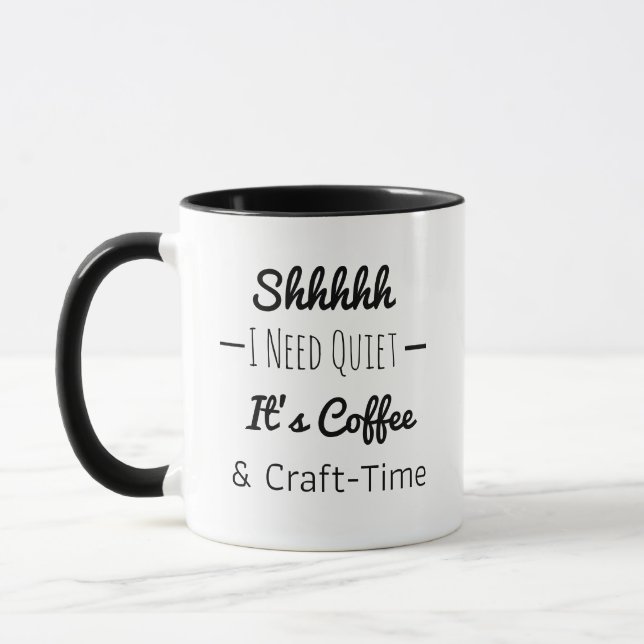 Taza Shhh | Coffee divertido y tiempo de canto (Izquierda)