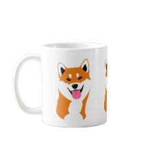 Taza Shiba inu sonriente.
