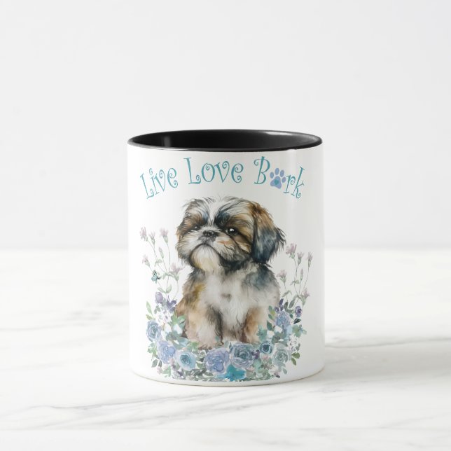 Taza Shih Tzu Dog Mom Floral (Centro)