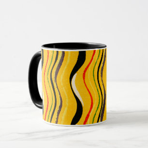 Taza Shima-Shima, patrón colorido,