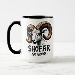 Taza Shofar tan buena cabra judía Hanukkah Amantes
