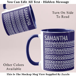 Taza Shud Du Fuh Cup & Name Hidden Message 138WB Funny