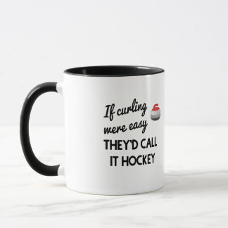 Taza Si el rizado fuera fácil, lo llamarían "Mug de hoc