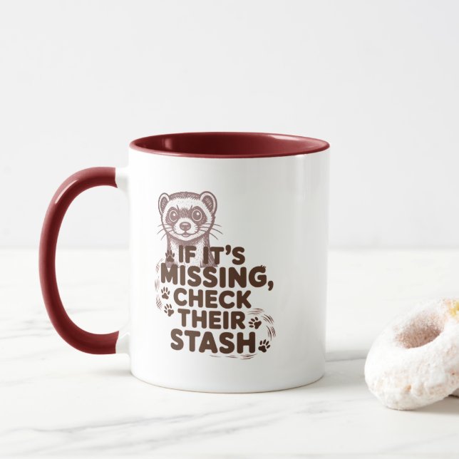 Taza Si falta, revisa su alijo (Con donut)
