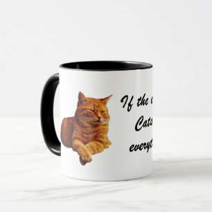 Taza Si la tierra fuera plana...