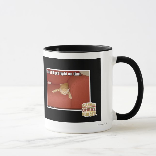 Taza Sí, me pondré en eso. (Derecha)