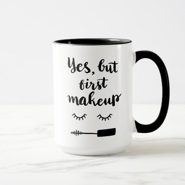 Taza Sí pero primer maquillaje (Derecha)