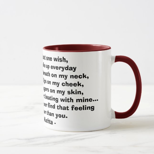 Taza Si podría tener apenas un deseo… (Derecha)