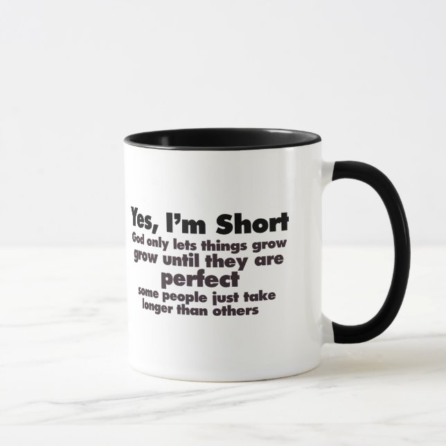 Taza Sí, soy CORTO (Derecha)
