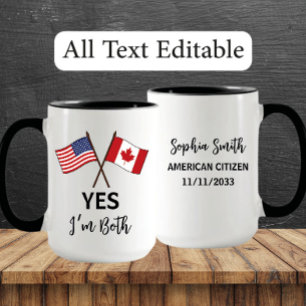 Taza Sí, soy los dos - nombre personalizado del orgullo