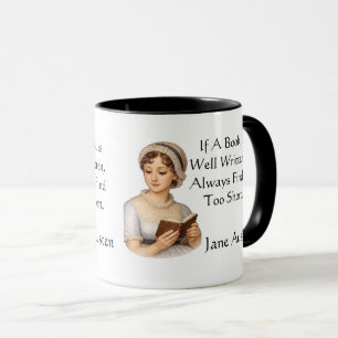 Taza Si un libro está bien escrito, . Jane Austen
