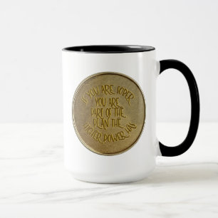 Taza Si Usted Es Sober Lema De Recuperación De Moneda A