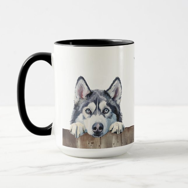 Taza Siberian Husky Dog Mug (Izquierda)