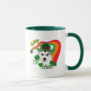 Taza Siberian Husky St Patrick