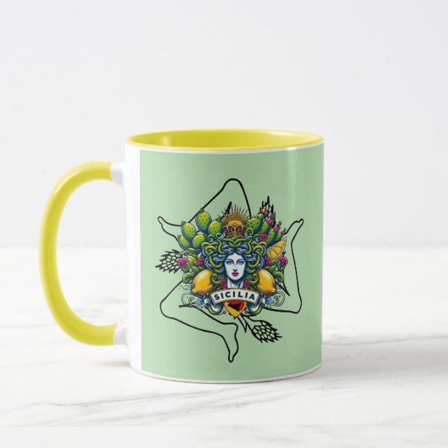 Taza Sicilian Trinacria   Mug (Izquierda)