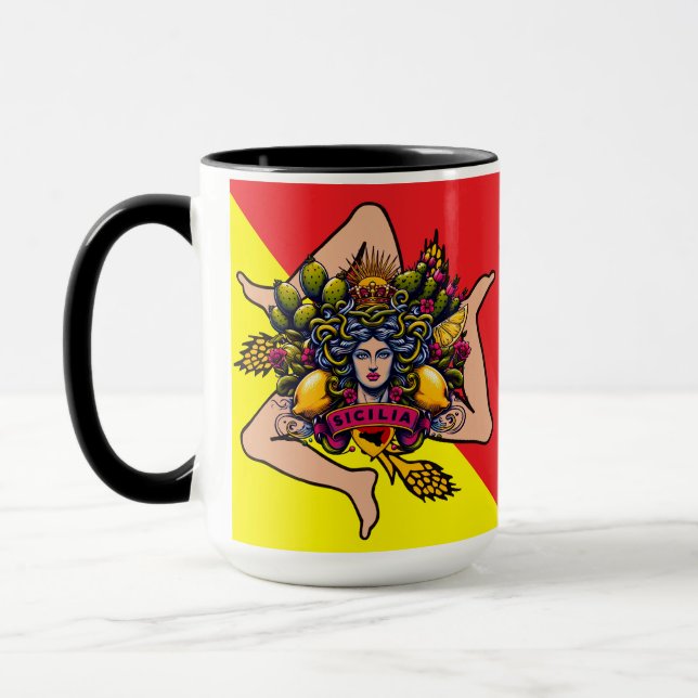 Taza Siciliano Trinacria Mug (Izquierda)
