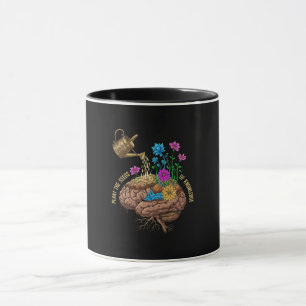 Taza Siembra las Semillas del Conocimiento Cerebro In