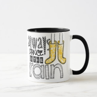 Taza siempre danza en la lluvia