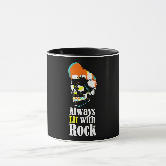 Taza Siempre iluminado con rock (Centro)