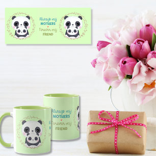 Taza Siempre mi madre - Mamá Panda y verde bebé
