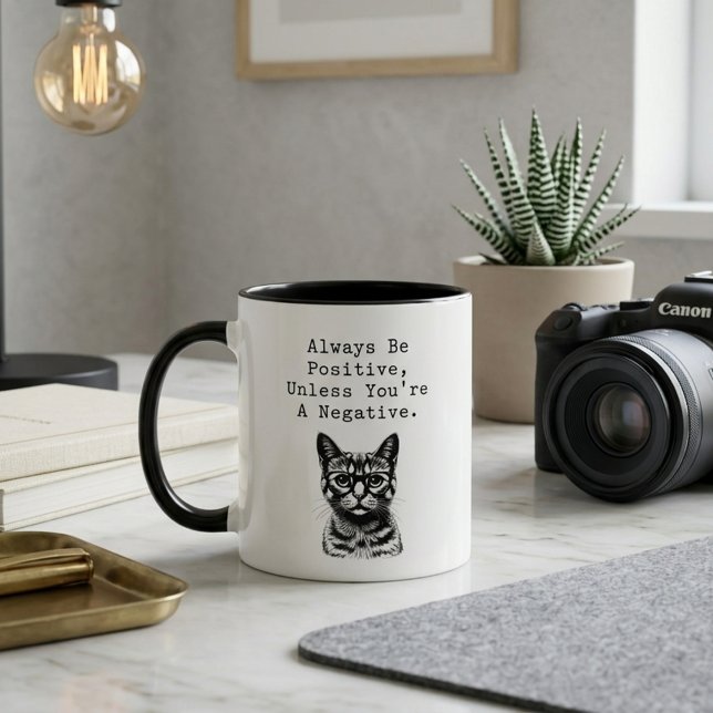 Taza Siempre Sé Positivo Humor de Profesor de Matemátic (Subido por el creador)