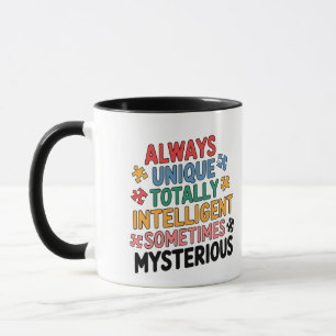 Taza Siempre Único Totalmente Inteligente A Veces