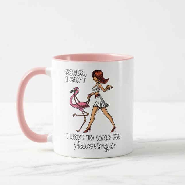 Taza Siento No Poder Caminar Mi Pájaro Flamingo (Izquierda)