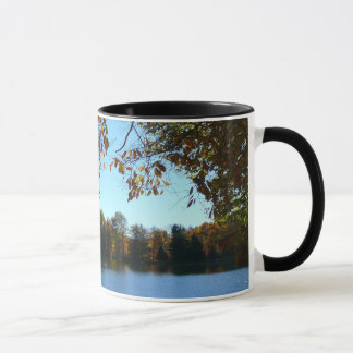 Taza Siete manantiales caen árboles y estanques