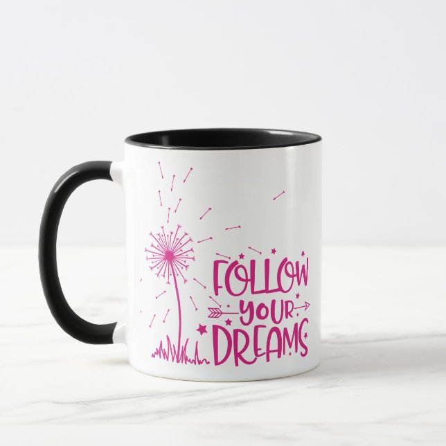 Taza SIGA SUS SUEÑOS - diente de león (Izquierda)