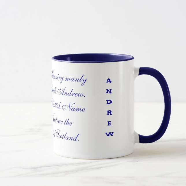 Taza Significado de los Mugs de Nombres (Derecha)
