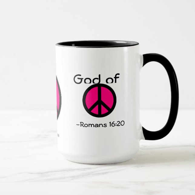 Taza Signo de Dios de la Paz gotGod316.com (Derecha)