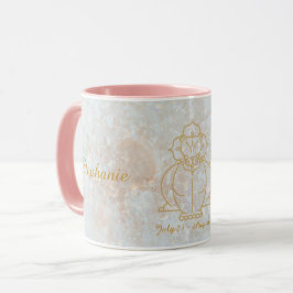 Taza Signo de estrella de Zodiac Leo Signo de monograma
