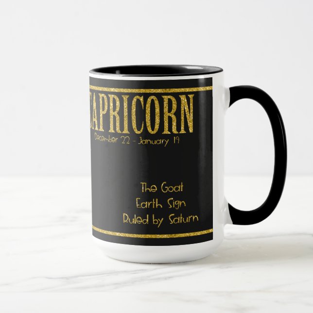 Taza Signo de estrella zodiac capricornio (Derecha)
