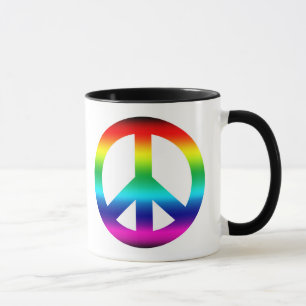Taza Signo de la paz del arco iris