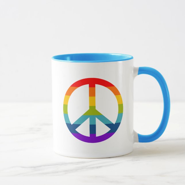 Taza Signo de paz arcoiris (Derecha)
