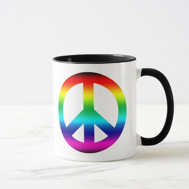 Taza Signo de paz arcoiris (Derecha)