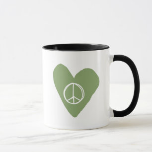 Taza Signo de paz corazón