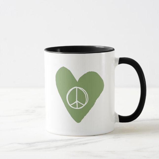 Taza Signo de paz corazón (Derecha)