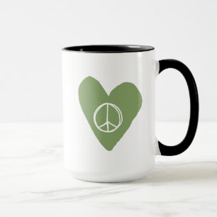 Taza Signo de paz corazón