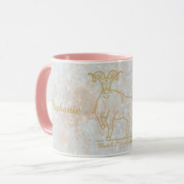 Taza Signo estelar de aurícula auricular zodiac Purpuri