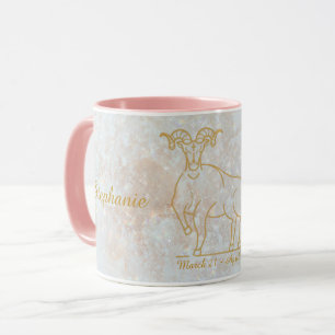 Taza Signo estelar de aurícula auricular zodiac Purpuri