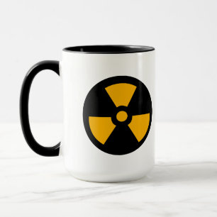Taza Signo radioactivo nuclear