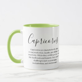 Taza Signo y rasgos zoológicos personalizados de Capric