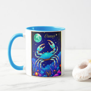 Taza Signo zodiacal de Cáncer la Langosta